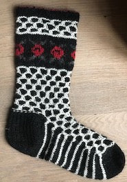 Rosensocka i Gotlandsgarn